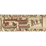 Bayeux tapestry sample vector illustration