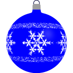 Blue Christmas tree ball