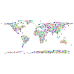 People World Map Prismatic