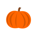 Plain pumpkin vector image