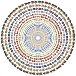 Polychromatic Colorful Direction Circle Vortex No Background