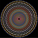 Polychromatic Colorful Direction Circle Vortex Variation 2