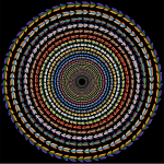 Polychromatic Colorful Direction Circle Vortex