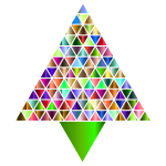 Prismatic Abstract Triangular Christmas Tree 7