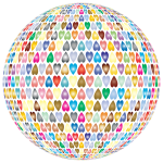 Prismatic Alternating Hearts Sphere 2 No Background