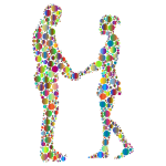 Prismatic Circles Couple Silhouette 6 4