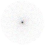 Prismatic Circular Dashed Spiral