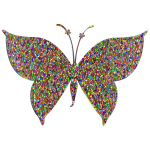 Prismatic Colorful Tiled Butterfly 4