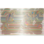 Prismatic Distorted Line Art Background 2 Variation 3