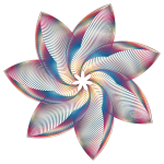 Prismatic Flower Line Art 3 No Background