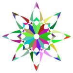 Prismatic Flower Silhouette 2