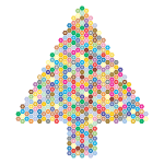 Prismatic Hexagonal Abstract Christmas Tree 2