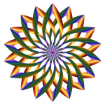 Prismatic Lotus Flower With No Background