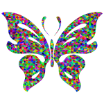 Prismatic Low Poly Butterfly
