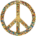 Prismatic Peace Sign 15 Enhanced No Background