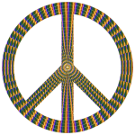Prismatic Peace Sign 17 No Background