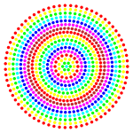 Prismatic Radial Dots