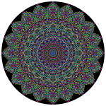 Prismatic Tiles Geometric Mandala II