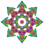 Psychedelic Geometric Star