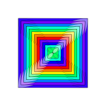 Vector illustration of multicolor square