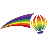 Rainbow balloon