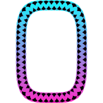 Rectangular zigzag frame