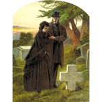 Couple on graveyard