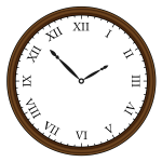Retro clock vector drawing