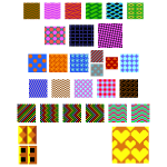 Colorful retro patterns