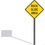 Rockslide sign