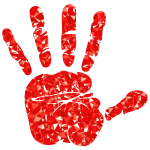 Ruby Handprint Silhouette
