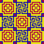 Seamless Tiled Geometric Mosaic Pattern By Karen Arnold