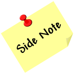 Side note vector image
