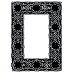 Silver Ornate Geometric Frame