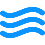Blue water icon