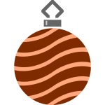 Brown spiky bauble