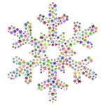 Snowflake Fractal Prismatic No Background