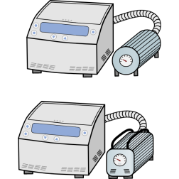 Evaporator (speedvac) with Vacuum Pump