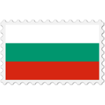 Bulgaria flag stamp