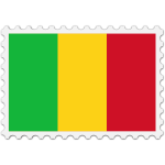 Stamp Mali Flag