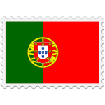 Stamp Portugal Flag