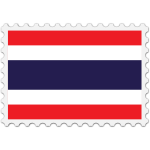 Stamp Thailand Flag