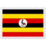 Stamp Uganda Flag