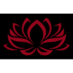 Vermillion Lotus Flower
