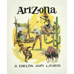Vintage travel poster Arizona
