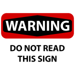 Warning sign image