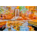 Waterfall Fountain In Charlotte