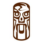 Tiki statue vector image