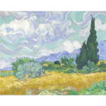 Wheat Field with Cypresses Vincent Van Gogh