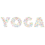 Yoga Typography Chromatic No Background
